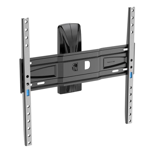 Immagine prodotto: Meliconi Slimstyle Plus 400 Tilt'n'Turn, Supporto TV Parete 32''-77'' VESA 200-300-400, Portata Max 45 Kg, Rotazione orizzontale ±20° e verticale +10°/-5°, con sistema Fast Block, Made in Italy