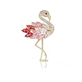 KGCGJVB Flamingo Pin Brooch for Women Pink Animal Brooches Jewelry Elegant Broach Pins for Womens Women's Fashion Accessories Delicate Flamingo Jewelry Brooch for Dress Hat Bag Suit Tie
