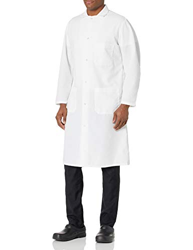 Red Kap Men's Gripper Front Spun Polyester Butcher Coat