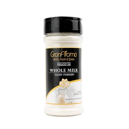 GranAroma Whole Milk Powder, Rich &amp; Creamy, Perfect for Baking &amp; Beverages (4.16 Ounce)