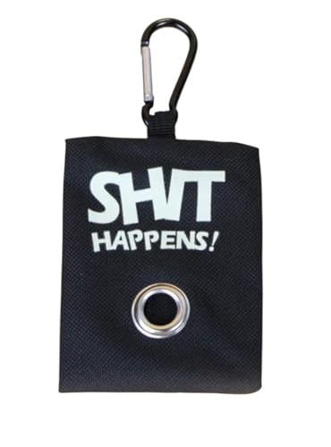 Portabustine feci cane, Dispenser per Sacchetti di Rifiuti per cani, per Guinzaglio, Porta Sacchetti per Rifiuti per Cani, con Clip in Metallo porta sacchetti cane da guinzaglio (Nero)