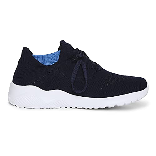 Image of Longies Men's Shoes with lace Blue Black Casual Shoes-6 /UK (LGMLSSV001)