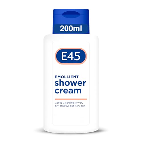 E45 Gel de Ducha Hidratante 200ml - Pieles secas, sensibles y con picor - Gel de ducha en crema para hidratar y suavizar la piel seca en hombres y mujeres - pH regulado - Probado dermatológicamente