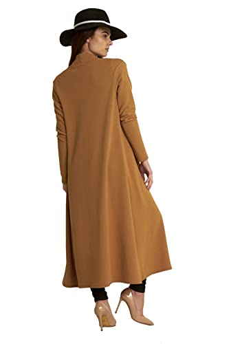 Women's Open Front Floaty Waterfall Long Sleeve Baggy Maxi Cardigan2