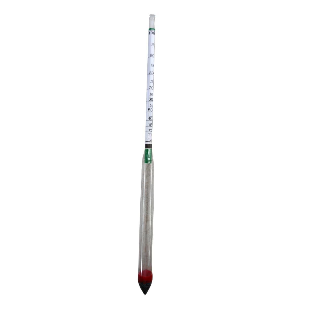 AANIJ® Alcohol Meter Hydrometer Manual 0 to 100 for Measuring Alcohol Strength in Spirits | Easy-to-Read Scale, Accurate Distillation Tester for Home Brewing & Laboratory Use