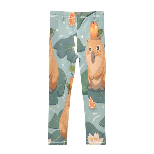 Bolaz Toddler Girls Leggings Printed Yoga Pants Leggings Cute Capybara for Kids2