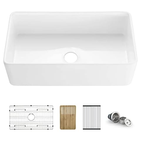 KIBI K2-SF33T Fireclay Kitchen Sink Cover