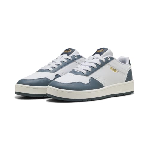 PUMA Erwachsene Court Classic Sneakers 43, White Evening Blue – Ansicht 1