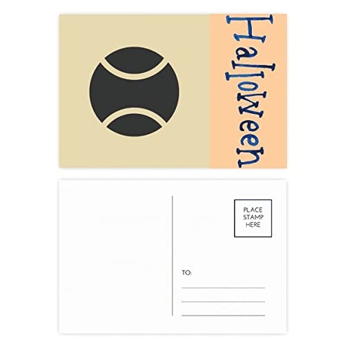 Cartes postales de baseball Halloween en lot de 20 avec motifs géométriques abstraits