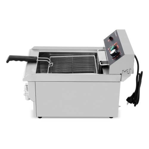 Freidora profesional de acero inoxidable 10L con grifo - 230V de alto rendimiento para aperitivos y restaurantes - Comida rápida - Equipementpro EF-101V
