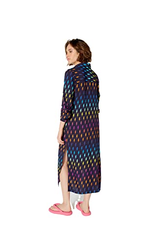 VESTIDO CHEMISE MAITE RAIOS DEGRADE,207,ADULTO FEMININO,RAIOS DEGRADE,M