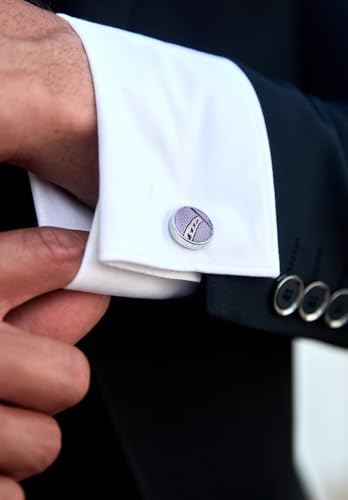Image of HISDERN Mens Tie Set Classic Woven Ties and Pocket Square Cufflinks Set Formal Business Wedding Neckties Handkerchief