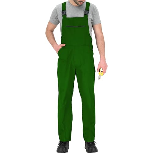 BWOLF Slater Arbeitslatzhose Herren Arbeitslatzhosen Männer Latzhose Herren Arbeitshose Schutz-Latzhose für alle Jahreszeiten und verschiedene Berufe S - 4XL (Gras-Grün, L) BWOLF Slater Arbeitslatzhose Herren Arbeitslatzhosen Männer Latzhose Herren Arbeitshose Schutz-Latzhose für alle Jahreszeiten und verschiedene Berufe S - 4XL (Gras-Grün, L)