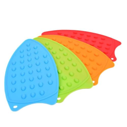 JHKNNK Tapete Aislante de Silicona para Plancha, 2 Unidades, Resistente a Altas Temperaturas, Diseño Antideslizante para Uso en Planchado y Cocina