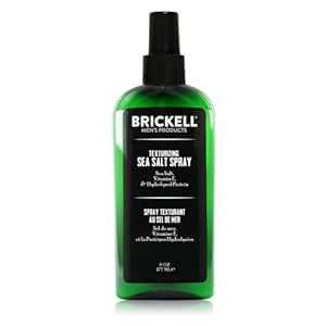 Brickell Men’s Texturizing Sea Salt Spray for Men, Natural & Organic, Alcohol-Free, Lifts and Texturizes Hair for a Beach or Surfer Hair Style, 6 Ounce