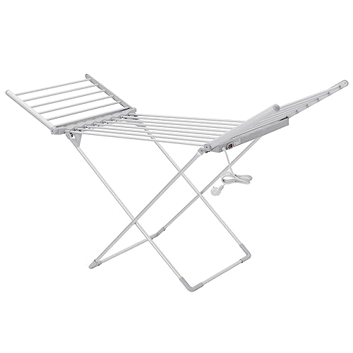 Gr8 Home Electric Heated Folding Airer Clothes Drying Horse Rack Dryer Washing Dry Laundry Stand