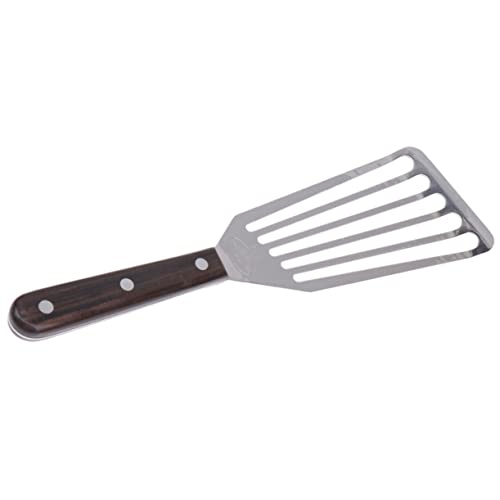 Cabilock Stainless Steel Slotted Turner Spatula Multifunctional Bbq and Kitchen Tool for Fish Steak More Small for Draining Oil Cooking Delicious Meals