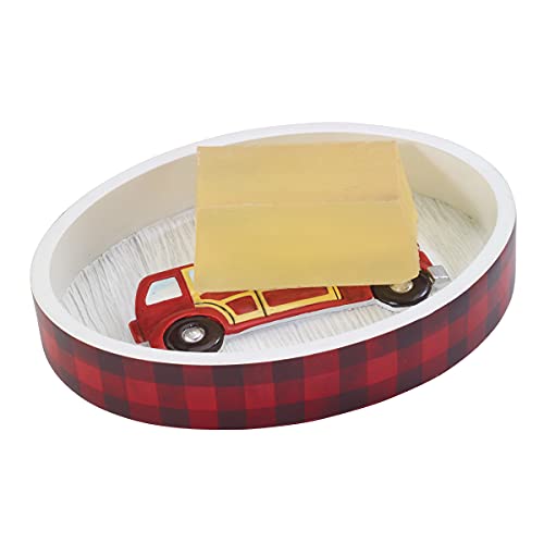 Avanti Linens Woody Wagon Holiday Collection, Soap Dish, Multicolor #TOP1