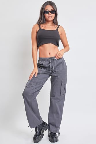 YMI Jeans Women's Mid Rise Pull on Cargo Pants4