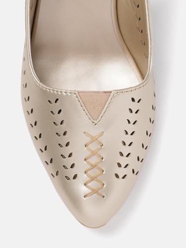 Image of Marc Loire Women Pointed Toe Block Heel Sandal for Office Wear
