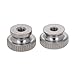 MroMax Knurled Thumb Nuts, M3 Through Hole Round Knobs ï¼ŒWhitewash 304 Stainless Steel, Pack of 8