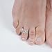 Hoops & Loops 925 Sterling Silver Turtle Open Toe Ring for Women Men