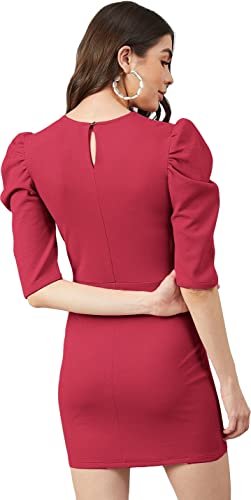 Image of Regolith Designer Sarees Women's Polyester Bodycon Knee-Length Dress