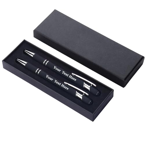 EinzigGeschenk Juego de 2 bolígrafos de metal con caja de regalo, regalo para profesores, graduación, día de la madre, día del padre o empleados (estilo 5)