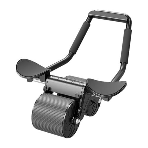 Rueda abdominal de rebote, soporte de codo, rueda abdominal de rebote, rueda de rebote automático, máquina de entrenamiento abdominal, dispositivo de entrenamiento de fuerza nuclear silencioso con