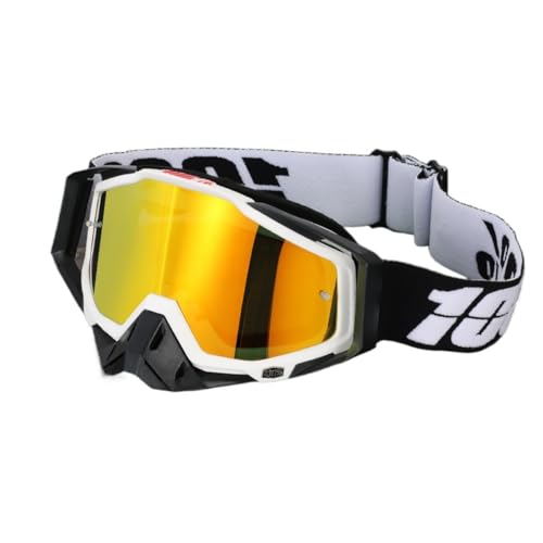 [Dlwk] モトクロス用 ゴーグル レンズ バイク・登山用 柔軟 防塵防風 耐衝撃 広視野 UV カット 曇り止め 滑り止め メガネ対応 サングラス ヘルメット対応 持ち歩き・収納便利 通勤・清掃作業用 冬季運動 男女兼用 BGの商品画像（Amazon）