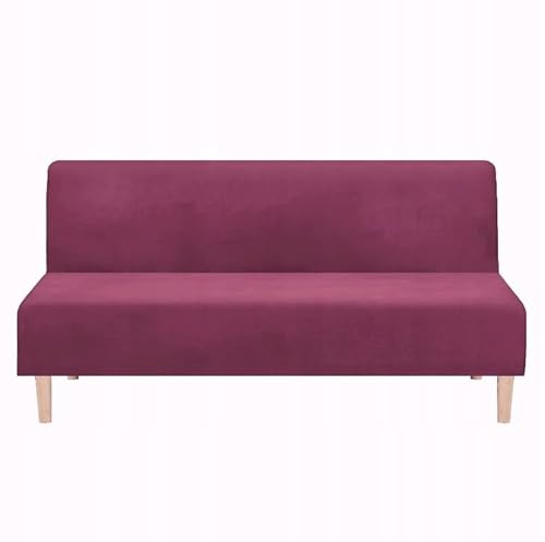 Domidekor - Sofa Überzug Ohne Armlehnen Burgunderrot - Couch und Sofabezug - Sofaüberwurf für Wohnzimmer - Schlafcouch Bezug Stretch - Elastische Samt Couchbezug - Breite 190-210cm Domidekor - Sofa Überzug Ohne Armlehnen Burgunderrot - Couch und Sofabezug - Sofaüberwurf für Wohnzimmer - Schlafcouch Bezug Stretch - Elastische Samt Couchbezug - Breite 190-210cm