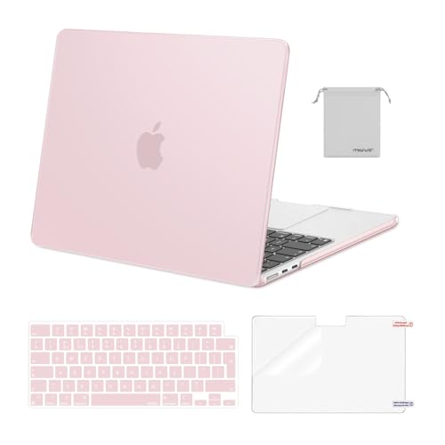 Coque MacBook Air 13.6 A2681 A3113 M3 rose pack protection pc