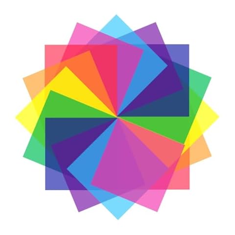 Liphontcta Universal Flash Gels Lighting Filter WS-2 7.8 x 7.8 inches 16Packs Transparent Color Correction Lighting Gel Filter in 8 Colors Cover