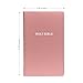 Personalized KJV Bible Faux Leather Small Print Economy Bible with Custom Name at The Lower Right Side & Red-Highlighted Verses, Custom Gift for Christian & Religious Events | Pink