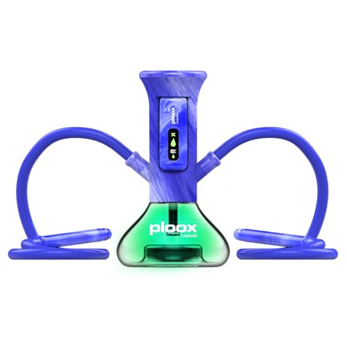 Ploox X Electric Portable Hookah Resin Blue