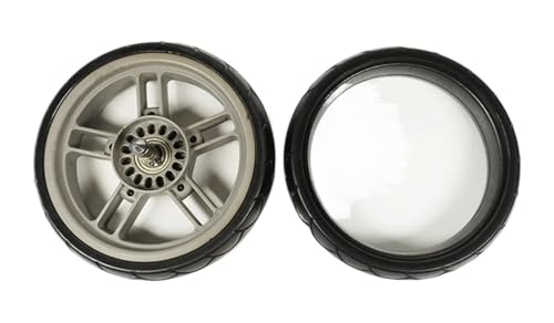 Stroller Wheel Tire Stroller Tire Front Or Rear Wheel Buggy Tyre Cover PU Tubeless with Tread DIY Replace Accessories(2 Back tire-Cruz V1)