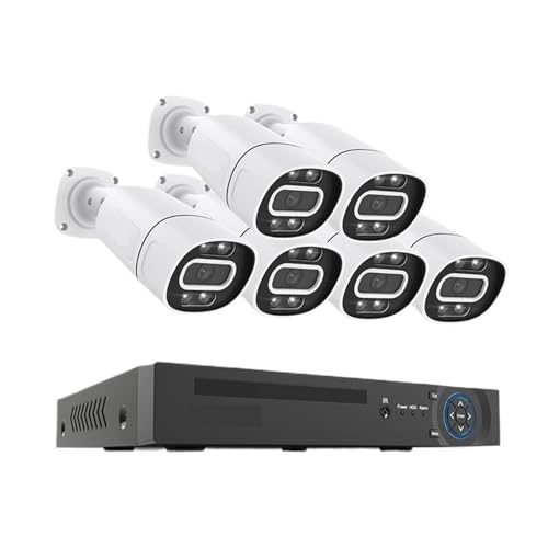 4K 5MP 8MP Poe CCTV ZLeBJVXe z[rfIĎLbg 8Ch NVR I[fBI O IP JAv(4T,8MP 6PCS Camera)