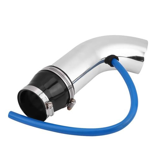 Air Intake Pipe, 76mm/3inch Universal Car Cold Air Intake Pipe Tube Hose Kit Filter System Automotive Parts Accessories Replacement Automotive Air Filter for Inlet Hose Car Air Intake Pipe(Silver) by HERCHR - Used condition - Image 8