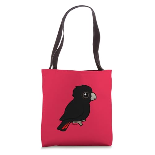 Cute Cartoon Red-tailed Black Cockatoo Birdorable Bird Tote Bag