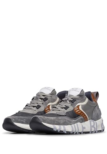 Voile Blanche Para Hombre. 2017465 Zapatillas De Piel Club 01 Gris (44), Plano, Cordones, Casual - 4