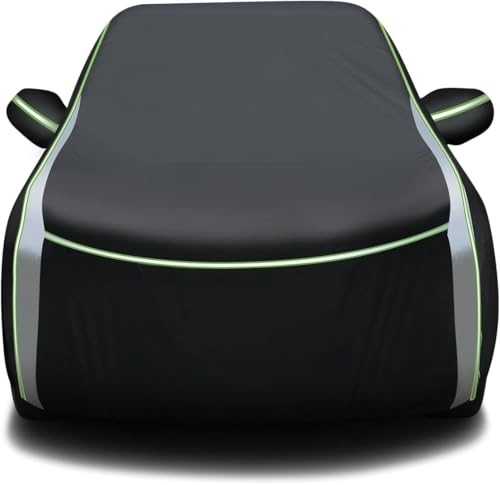 Image of Cartist 420d Car Cover Custom Fits for GMC Yukon 1995-2025 2026, All Weather Car Covers Outdoor for Yukon Accessories, Waterproof Anti-UV Protection, with Zipper & Reflective Safety Strips