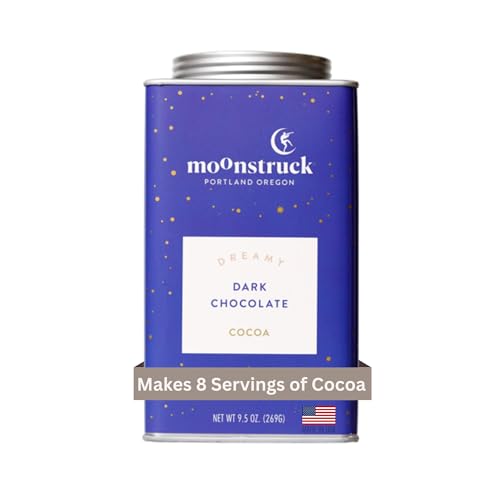 Moonstruck Chocolate Dreamy Dark Chocolate Hot Cocoa Mix, 9.5oz (Pack of 1)