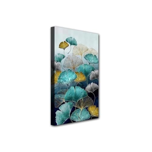 Broderie diamant feuille de lotus 70x140cm en kit complet DIY de strass pour adulte