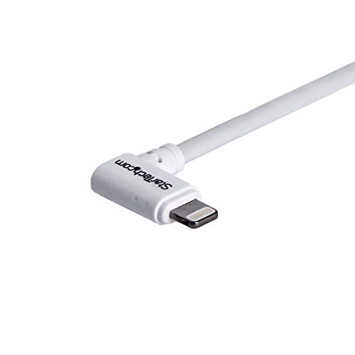 Startech.com Angled Lightning To Usb Cable - 2M (6Ft) - White - Apple Mfi Certified (Usblt2Mwr) #TOP2