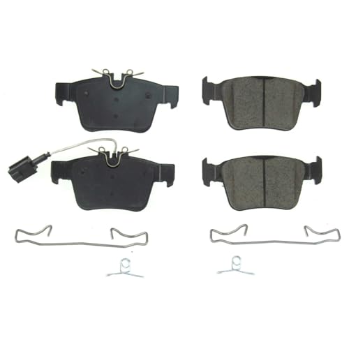 Image of PowerStop Rear Brake Pads for Alfa Romeo Giulia 2017-23 | Alfa Romeo Stelvio 2018-21 - Z17 Ceramic Brake Pads with Installation Hardware, 17-1989