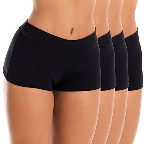Kit 4 Calcinhas Shorts Cuecas Boxer Feminina Shortinho | 11 cor:preto;tamanho:G