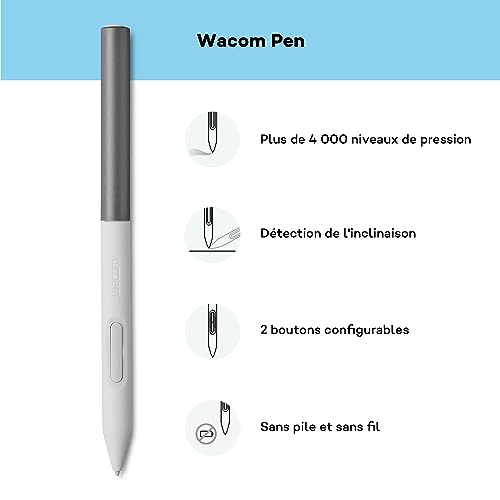 Tablette à stylet Wacom One M sans pile avec Bluetooth pour Windows et Mac - 6