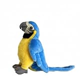 Perroquet ara bleu et jaune en peluche - Oiseau doux câlin, cadeau idéal for les (anniversaire)