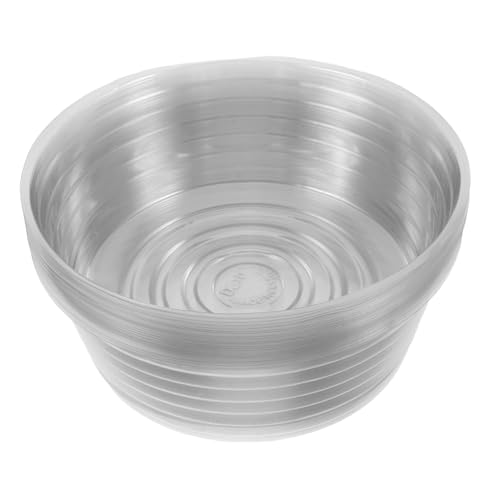 Kisangel 20個透明プラスチック製水耕栽培用植物容器 耐久性あるクリアトレイ 多様な観葉植物 水耕スターター向け 軽量で移動簡単