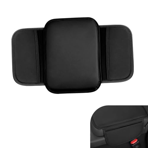Qurbuns Car Center Console Cover, Waterproof Leather